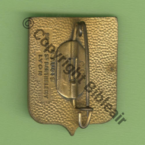 3248.EMGFA 1946.60 GT.II.64 ANJOU  A.AUGIS ST.BARTH LYON 3Li gauche Bol fenetre allonge grave No55 Dos Granuleux  EmailGF 24x31mm Src.Y.GENTY 25Eur(x3)